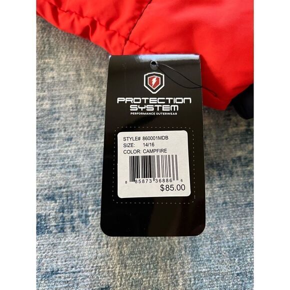 NWT! Protection System Quilted Color Block Hooded Bubble Jacket 14 / 16 - Picture 7 of 8